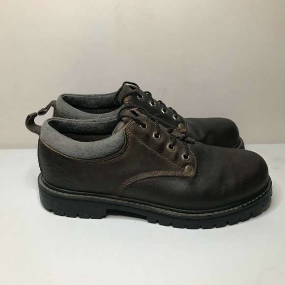 Skechers Alley Cat Oxfords Mens 9 Brown 